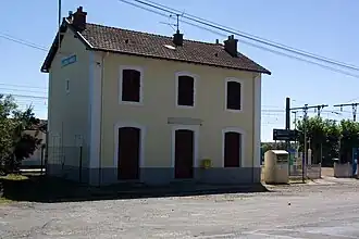 Overzicht van het station, zicht richting Montereau.