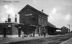 Het station in 1900