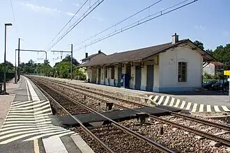 Overzicht van het station, zicht richting Montargis.