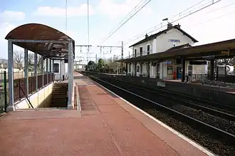 Zicht over de perrons