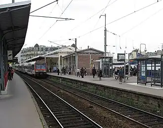 Zicht over de perrons.