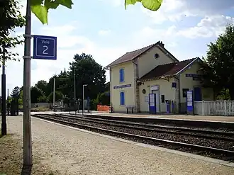 Overzicht van het station, zicht richting La-Ferté-Milon