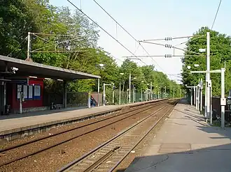 Zicht over de perrons.