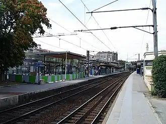 Zicht over de perrons.