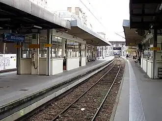 Zicht over de perrons.