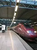 De Thalys te station Brussel-Zuid/Midi