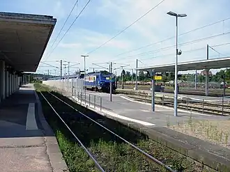 Zicht over de perrons.