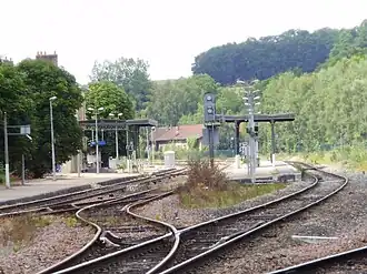 Overzicht van het station, zicht richting Meaux
