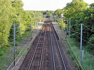 Zicht over de perrons.