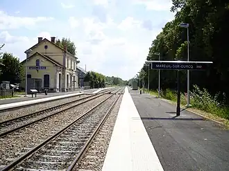 Overzicht van het station, zicht richting Meaux.