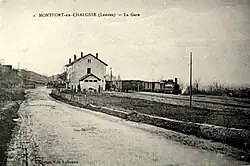Station Montfort-en-Chalosse rond 1905.