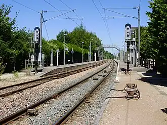 Overzicht van het station, zicht richting Coulommiers.