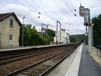 Overzicht van het station, zicht richting Château-Thierry.