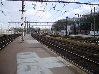 Zicht over de perrons.