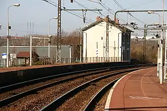 Zicht over de perrons