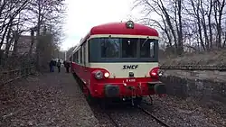 Speciale trein in Neuf-Brisach in december 2016