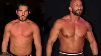Johnny Gargano (links) en Tommaso Ciampa (rechts)