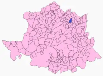 Kaart van Garganta la Olla