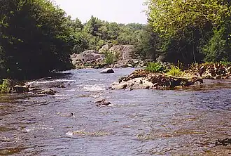 De Gartempe bij de Porte d'Enfer