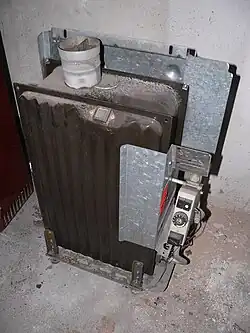 Gaskachel zonder mantel