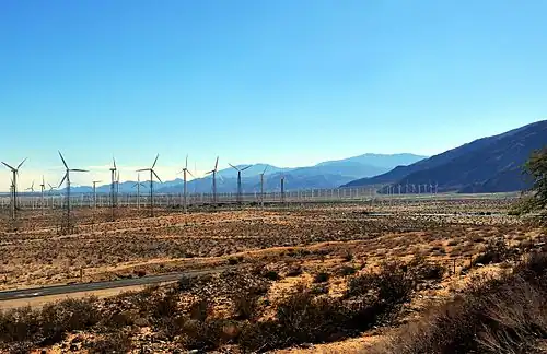 In de buurt van Palm Springs