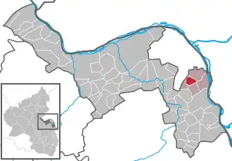 Kaart van Gau-Bischofsheim