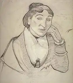 L'Arlésienne, de tekening van Gauguin, begin november 1888