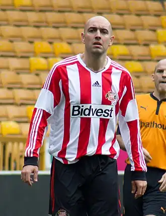 McCann speelt een testimonial voor Sunderland in 2014