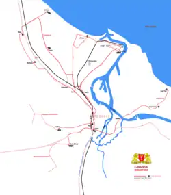 Tramnet in 2010 met de toekomstplannen er ingetekend.