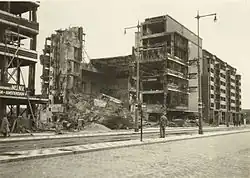 Enkele maanden na het bombardement in 1940.