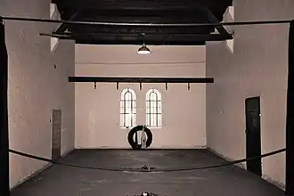 Idem, de ruimte waar de executies door ophanging plaatsvonden