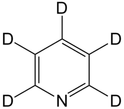 Structuurformule van gedeutereerd pyridine