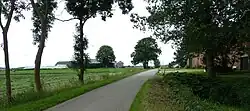 De wierde vanuit het noorden ...