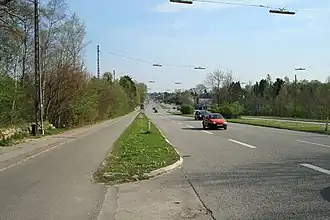 Sekundærrute 201 bij Geels Bakke in 2008