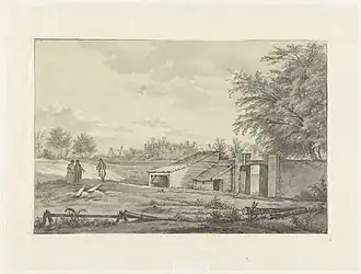 Ingang van de Noorderbegraafplaats (de Punt) in de stadswallen