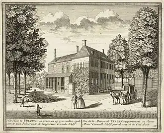 Het tweede Huis te Velsen in 1732