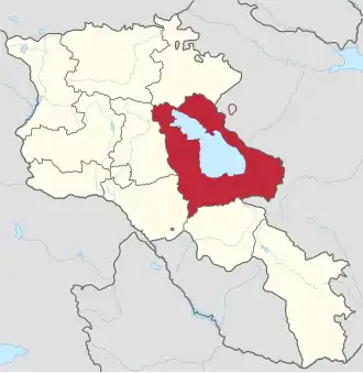 Kaart van Gecharkoenik