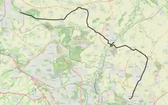 Geilenkirchener Kreisbahn op de kaart