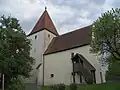 Evang.-lutherse St.-Andreaskerk, Geilsheim (18e eeuw; toren laatmiddeleeuws)