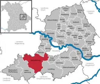 Kaart van Geiselhöring