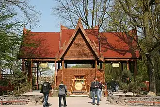 Ingang tot het Azië-themagebied