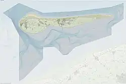 Topografische kaart van Ameland