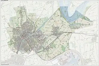 Kaart van Middelburg