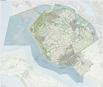 Kaart van Voorne aan Zee