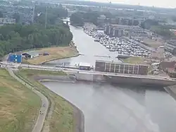 Luchtfoto, 3 juli 2010, vanuit een helikopter.