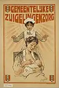Affiche voor de Gemeentelijke zuigelingenzorg (Amsterdam)