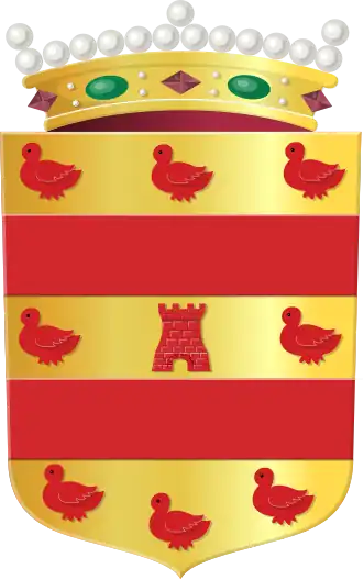 Het wapen van het Land van Cuijk sinds 2021