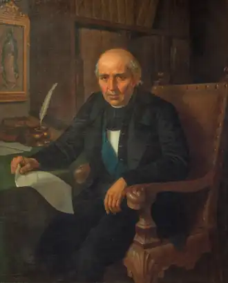 Portret van Miguel Hidalgo (1912), José Inés Tovilla, Museo Nacional de Historia