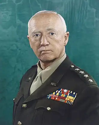 Generaal George Patton in 1945