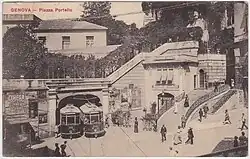 Een van de tramtunnels in het centrum.